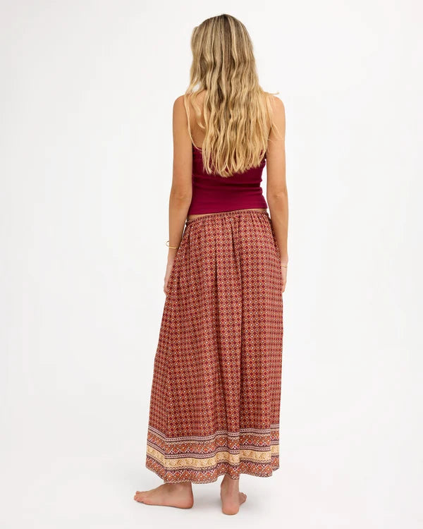 Roxy Aurora Maxi Skirt - Dusty Orange