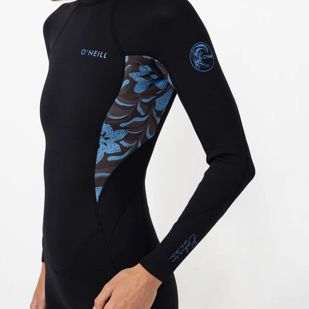 O'Neill Girls Superfreak BZ LS Boyleg Spring 2mm - Seawater Floral