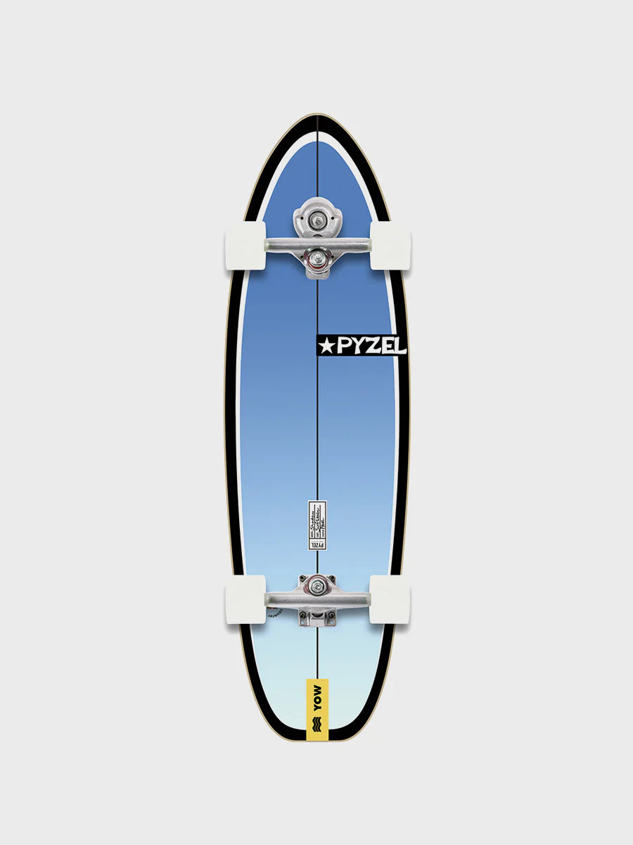 Yow Shadow 33.5" Pyzel x Yow Surf Skate Surf Trainer - Blue - Star Surf + Skate