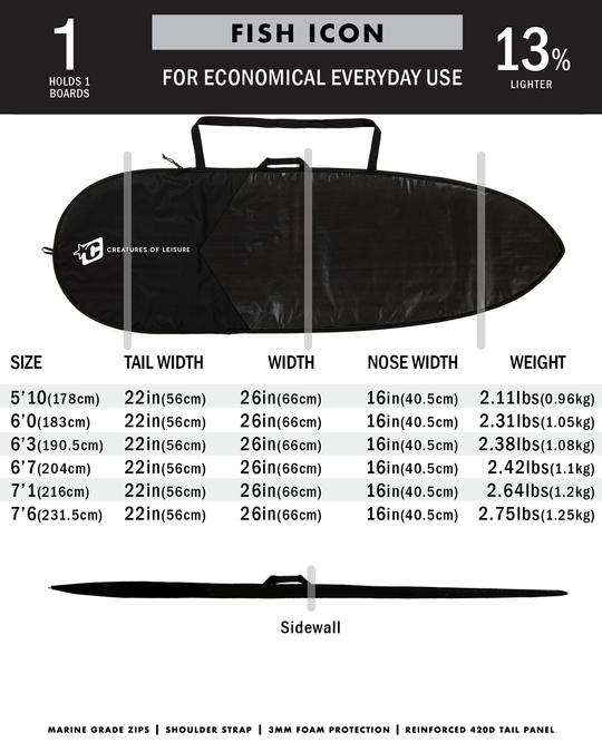 CREATURES FISH ICON LITE COVER - Star Surf + Skate