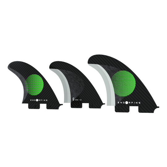 ENDORFIN KS 1 - 3 FIN PACK - FITS FCS II PLUGS - Star Surf + Skate