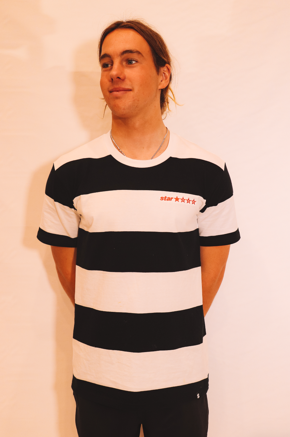 STAR KICKFLIP SS WIDE STRIPE TEE - Star Surf + Skate