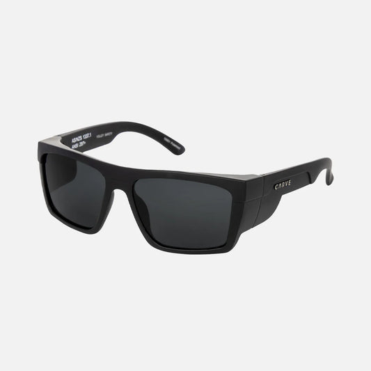 Carve Volley Safety - Matt Black/Grey Polarized Lens - Star Surf + Skate