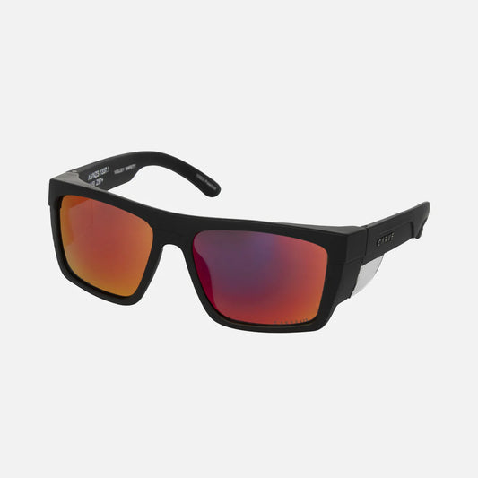 Carve Volley Safety - Matt Black/Grey Red Iridium Polarized Lens - Star Surf + Skate