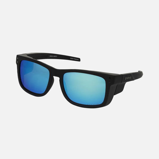 Carve Smoko Safety - Matt Black/Grey Polarized Blue Iridium Lens - Star Surf + Skate