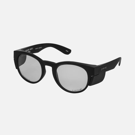 Carve Chippy Safety - Matt Black/Photochromatic Clear Grey Lens - Star Surf + Skate