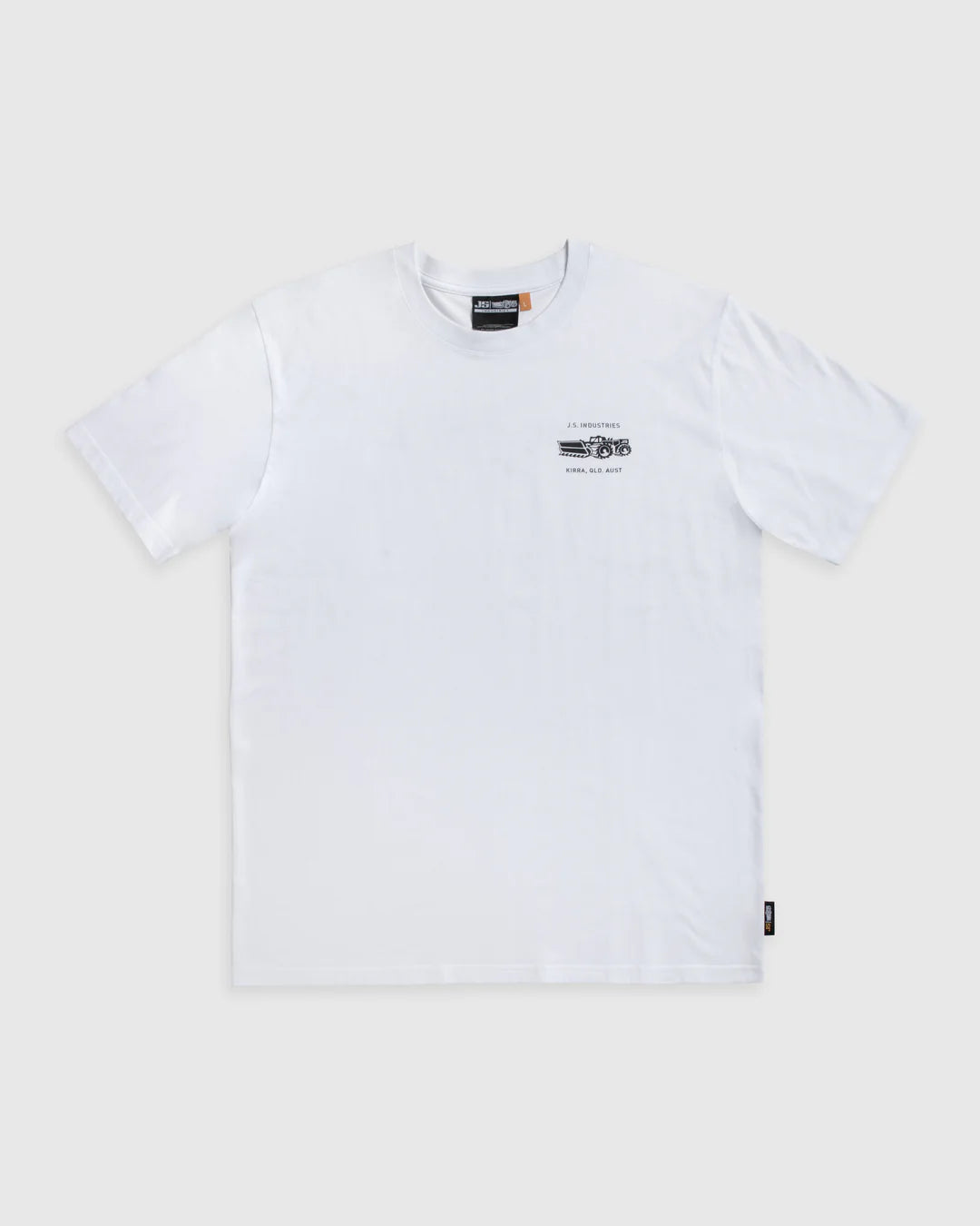 JS Stamped SS Tee - White