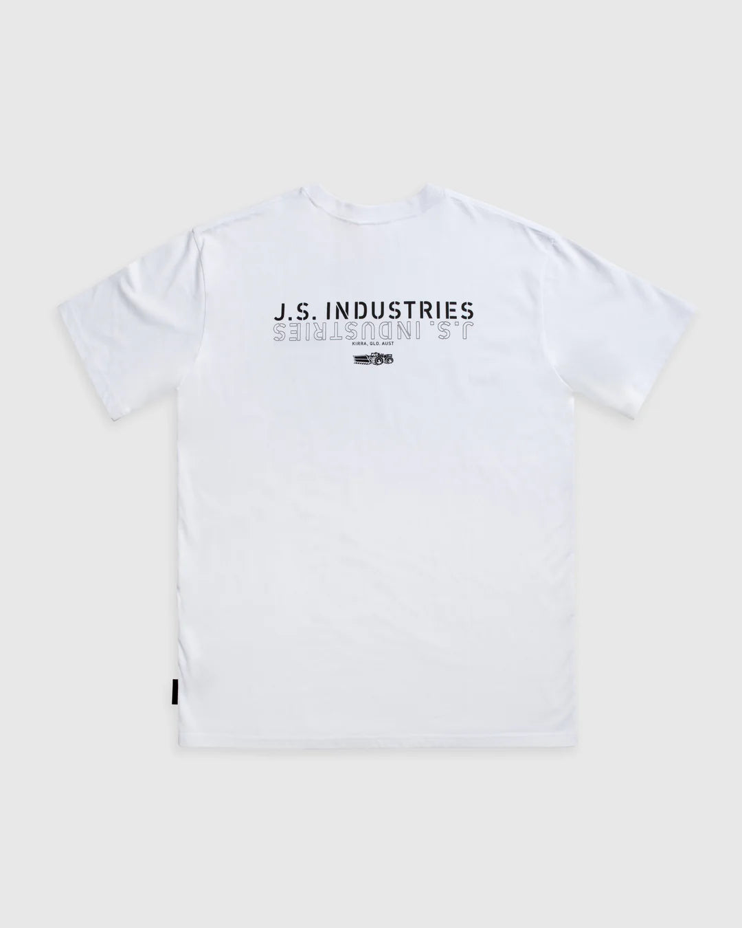 JS Stamped SS Tee - White