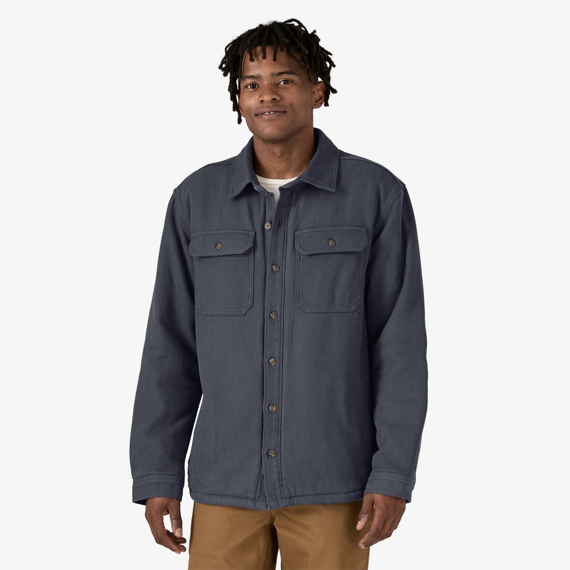 Patagonia Men's Corduroy Shirt Smolder Blue - Main Image
