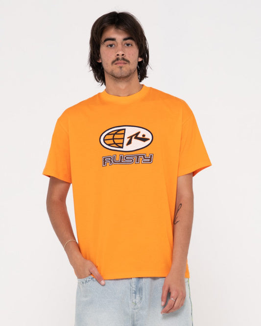 Rusty Coach Carter SS Tee - Orange - Star Surf + Skate