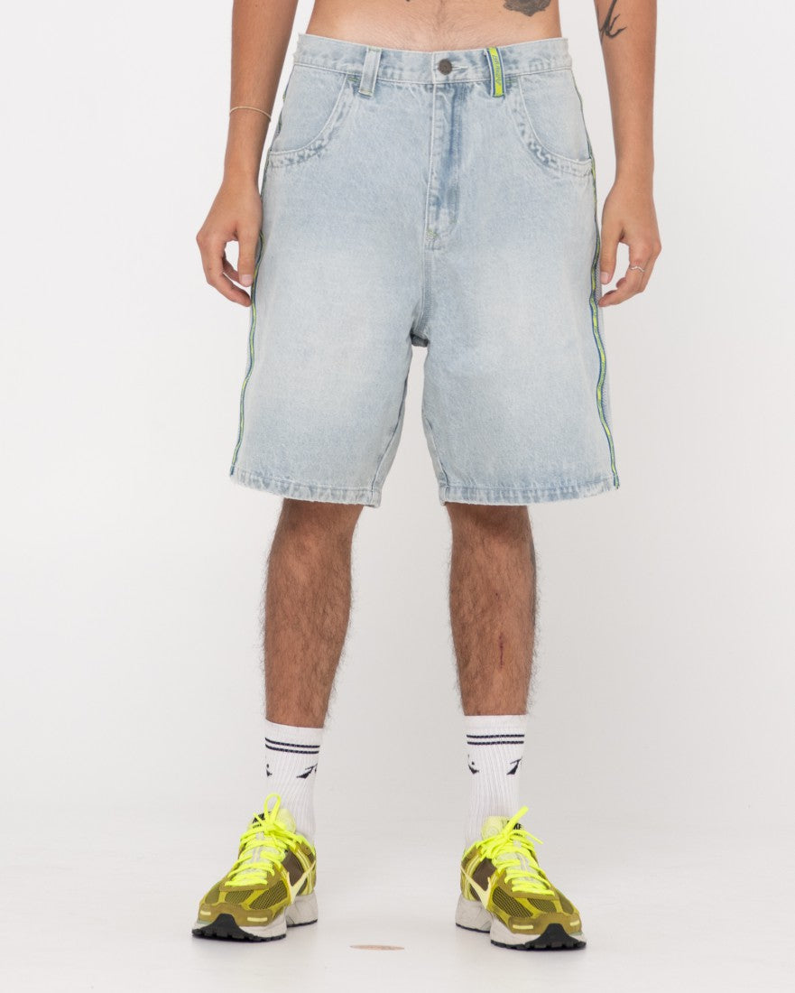 Rusty Flip Daddy 2.0 Jean Short - White Water - Star Surf + Skate