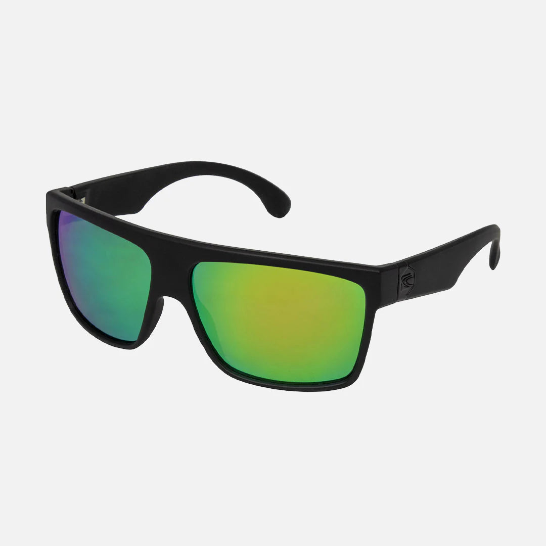Carve Onyx - Matt Black Black Grey with Green Iridium Lens - Star Surf + Skate