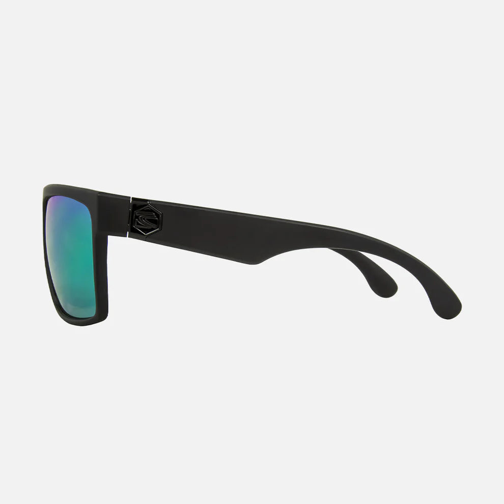 Carve Onyx - Matt Black Black Grey with Green Iridium Lens - Star Surf + Skate