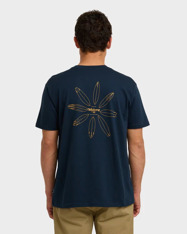Billabong Quiver Premuim SS Tee - Navy - Star Surf + Skate