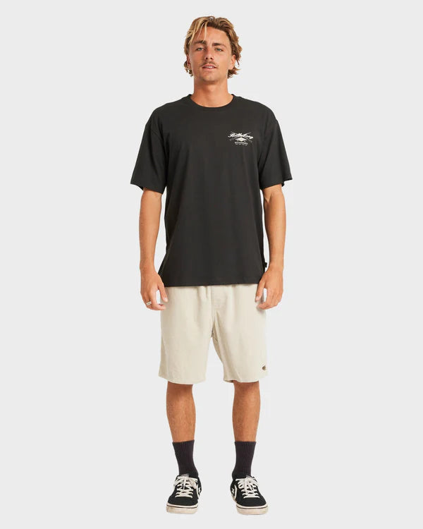 Billabong Crossboards Regular OG SS Tee - Washed Black - Star Surf + Skate