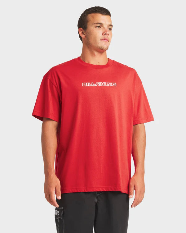 Billabong Halftone OG SS Tee - True Red - Star Surf + Skate
