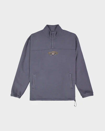 Billabong King Quarter Zip Fleece Pullover - Greystone