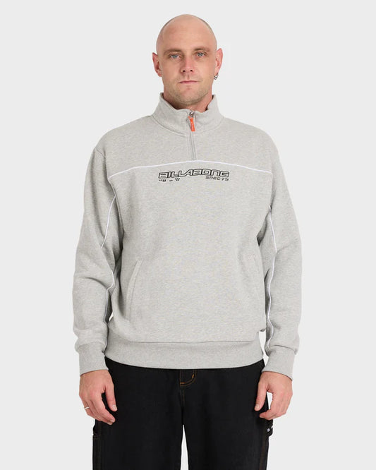 Billabong Spec 1/4 Zip - Light Grey Heather