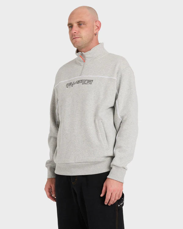 Billabong Spec 1/4 Zip - Light Grey Heather