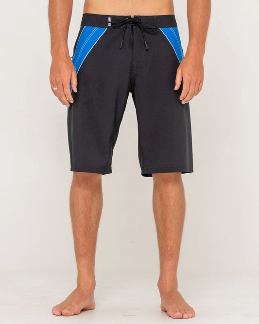 Rusty Stingray Fixed Waist Boardshort - Black