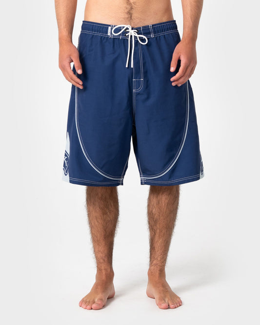 Rusty Deathroll Hybrid Waist Boardshort - Dark Blue - Star Surf + Skate