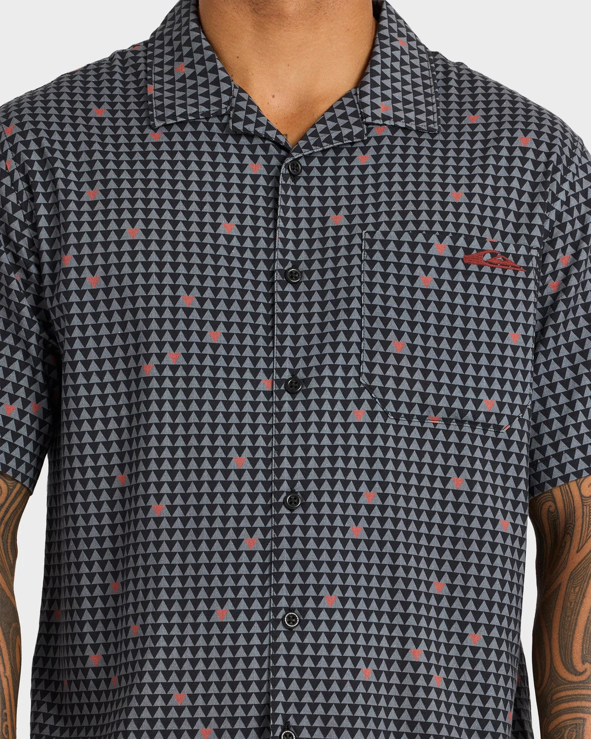 Quiksilver Kehu Woven SS Shirt - Black
