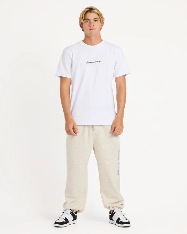 Quiksilver Graphic Trackpant - LIght Grey Heather - Star Surf + Skate