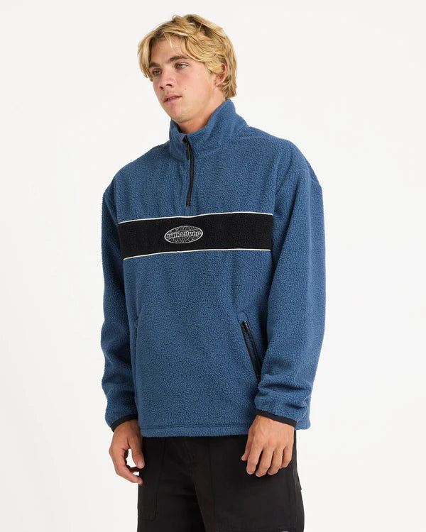 Quiksilver Mercury Panel Polar Fleece - Dark Denim - Star Surf + Skate