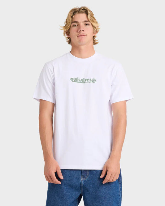 Quiksilver Quik Throwback SS Tee - White - Star Surf + Skate