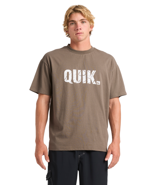 Quiksilver Basement SS Tee - Major Brown - Star Surf + Skate