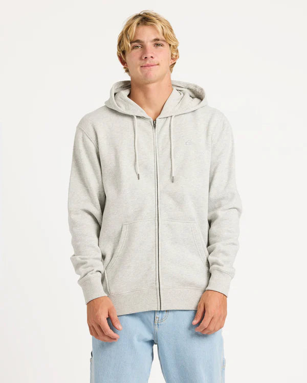 Quiksilver Salt Water Zip Hood - Light Heather Grey - Star Surf + Skate