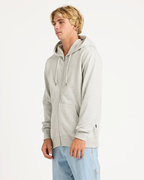Quiksilver Salt Water Zip Hood - Light Heather Grey - Star Surf + Skate
