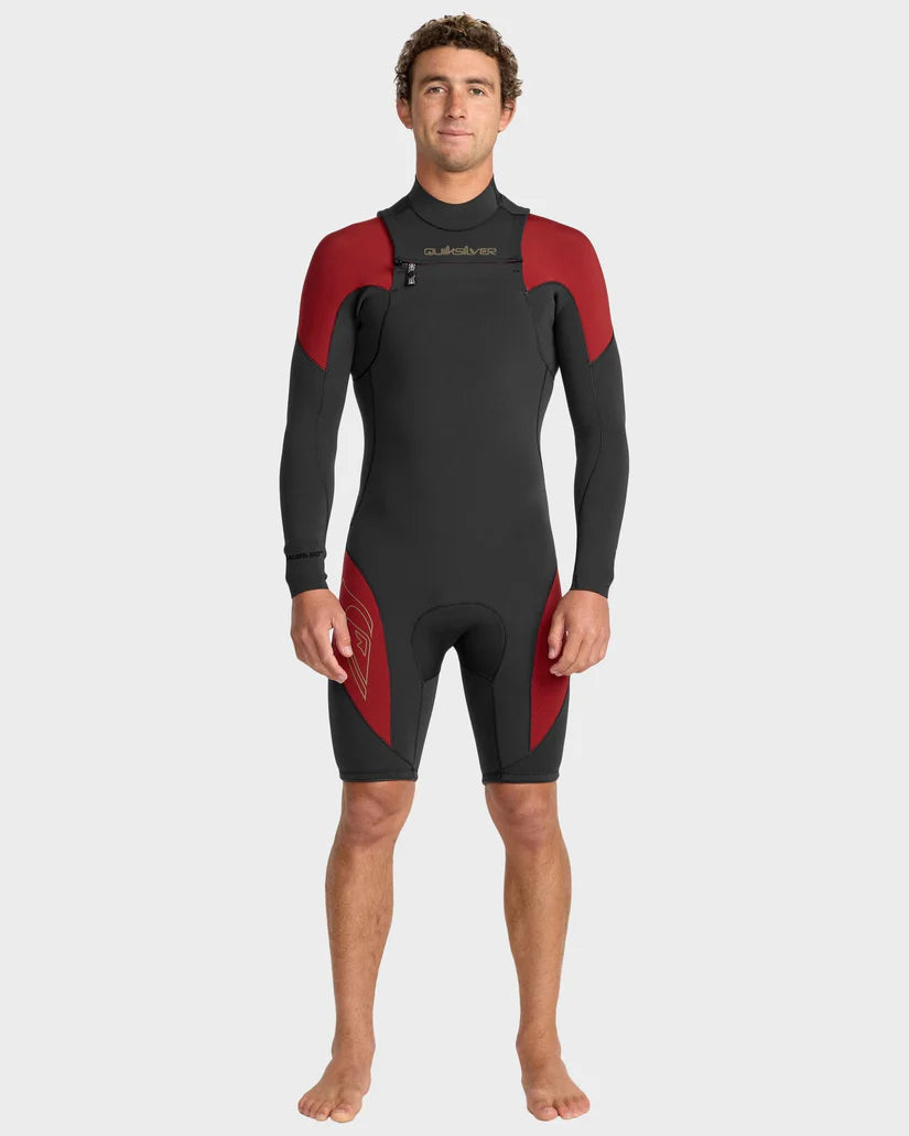 Quiksilver Mercury Spring LS 2/2mm FZ - High Risk Red - Star Surf + Skate