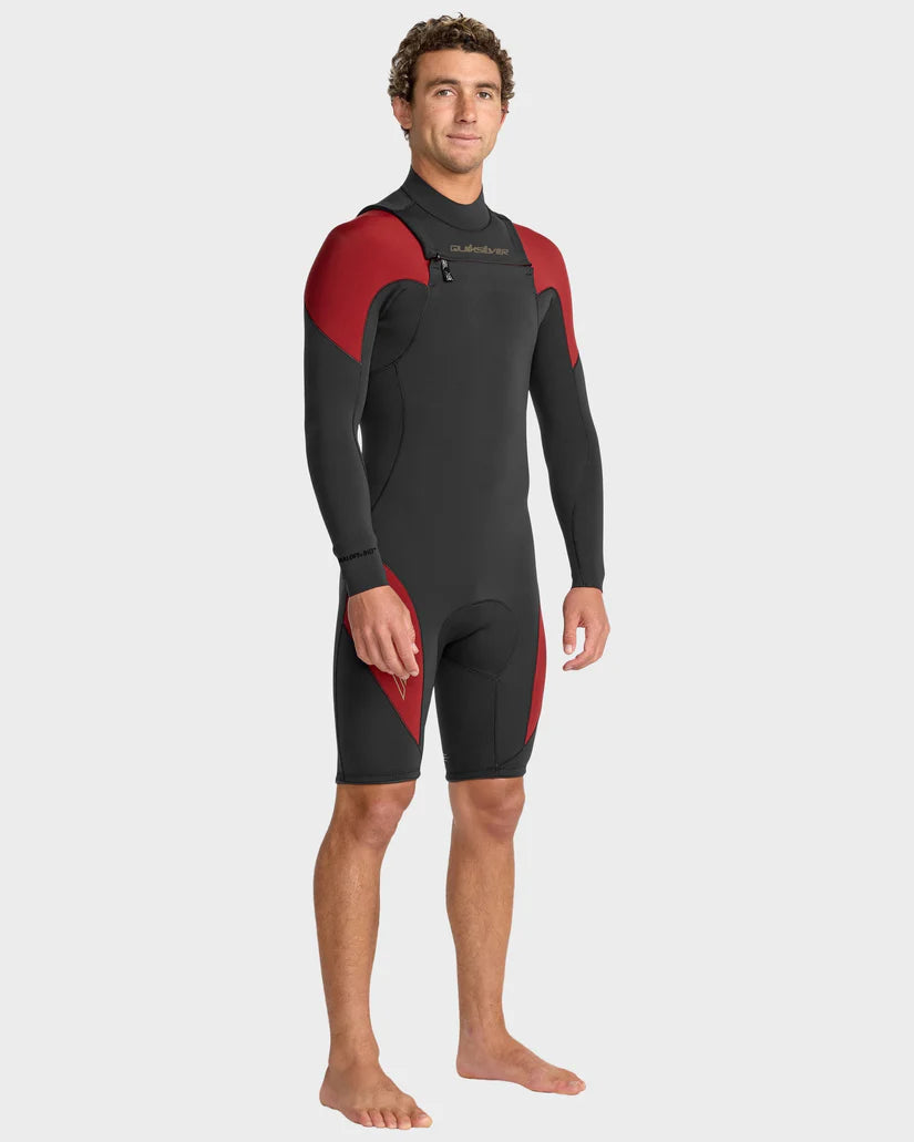 Quiksilver Mercury Spring LS 2/2mm FZ - High Risk Red - Star Surf + Skate