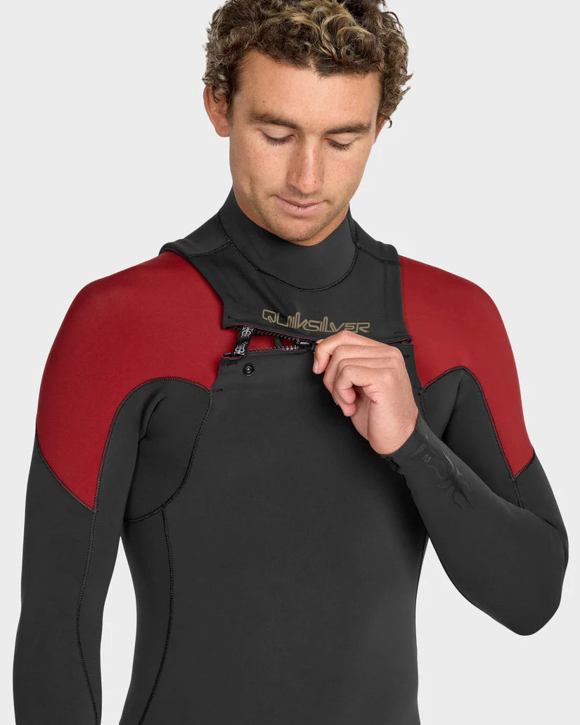 Quiksilver Mercury Spring LS 2/2mm FZ - High Risk Red - Star Surf + Skate