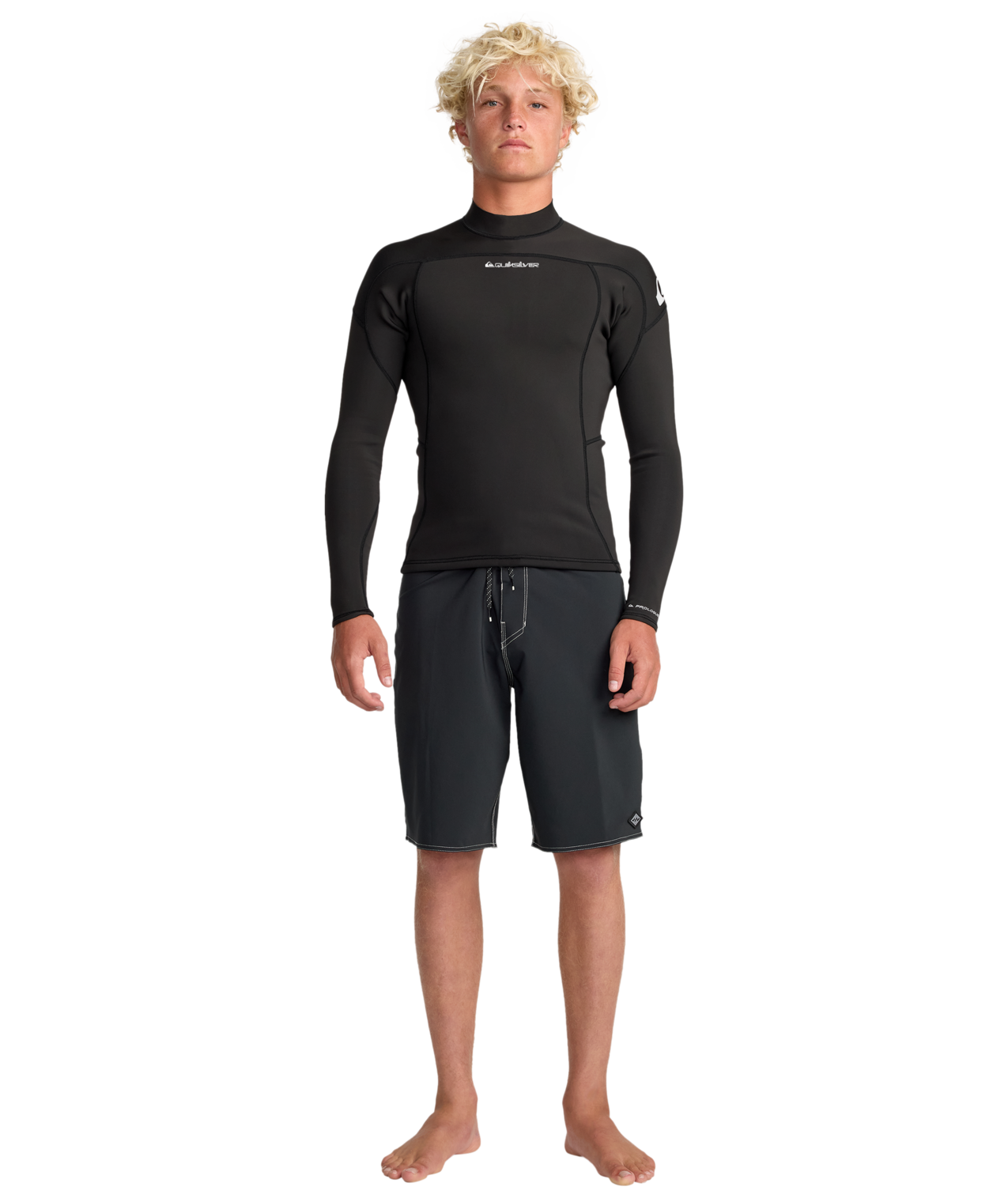 Quiksilver Prologue+ 1mm LS Jacket- Black - Star Surf + Skate