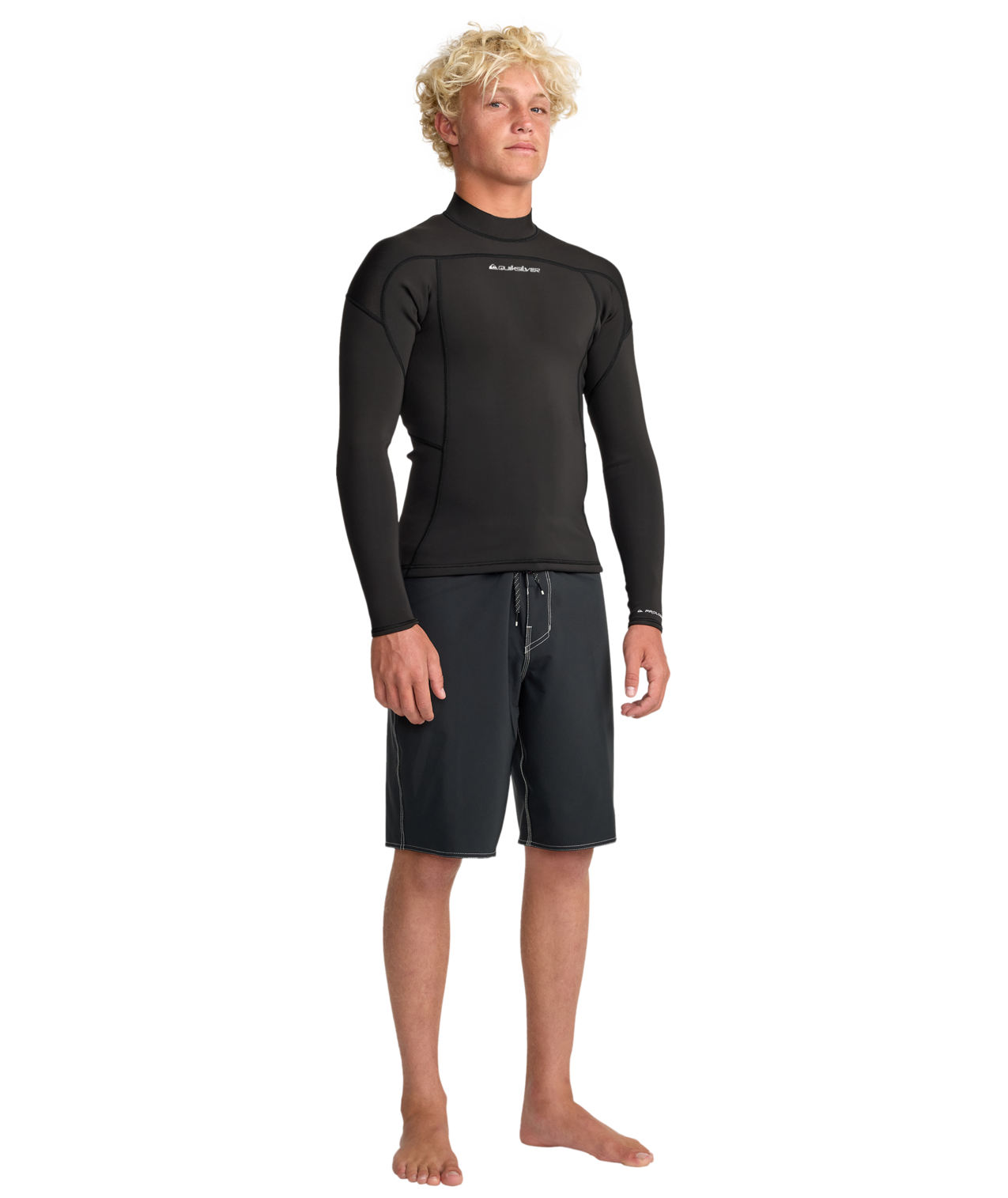 Quiksilver Prologue+ 1mm LS Jacket- Black - Star Surf + Skate