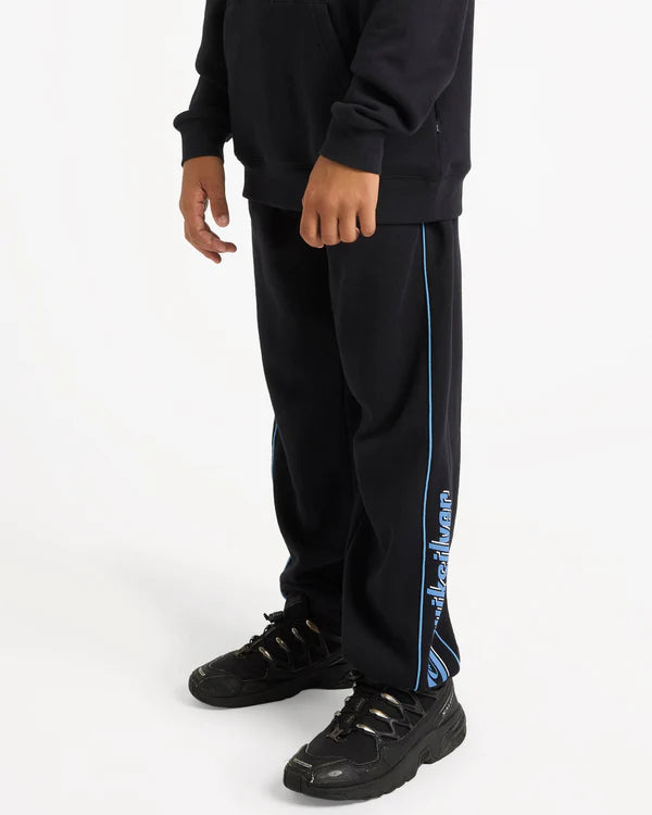 Quiksilver Pannelled Youth Trackpant - Black - Star Surf + Skate