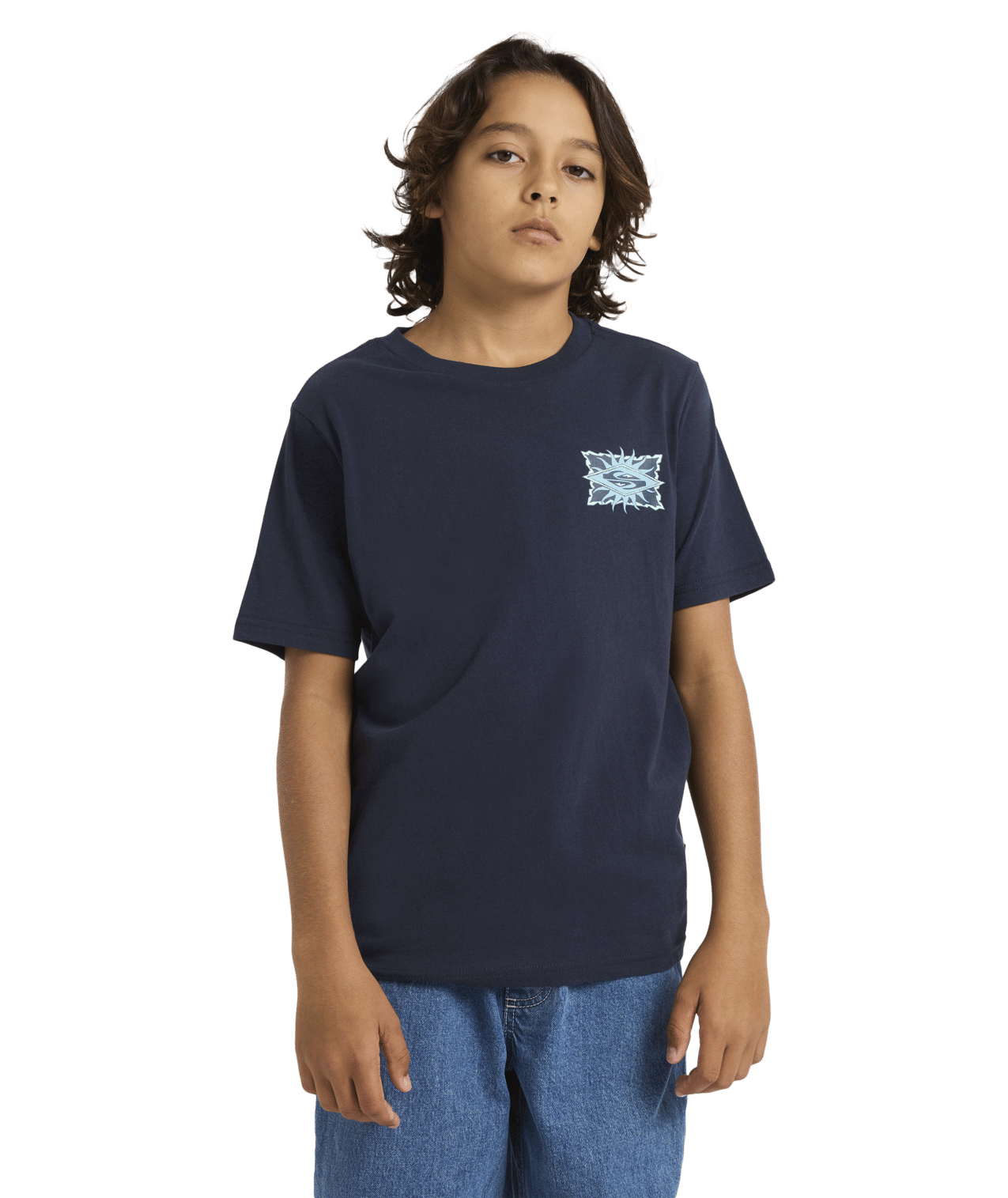 Quiksilver Starfish Stamp Youth SS Tee - Dark Navy - Star Surf + Skate