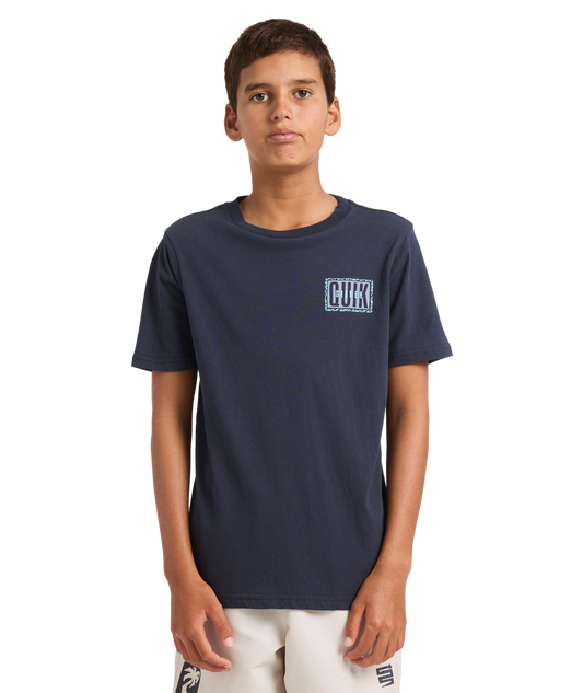 Quiksilver Static Box Youth SS Tee - Dark Navy