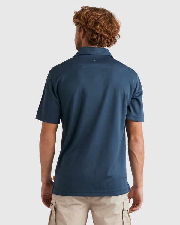 Quiksilver Pacific Polo SS - Midnight Navy - Star Surf + Skate