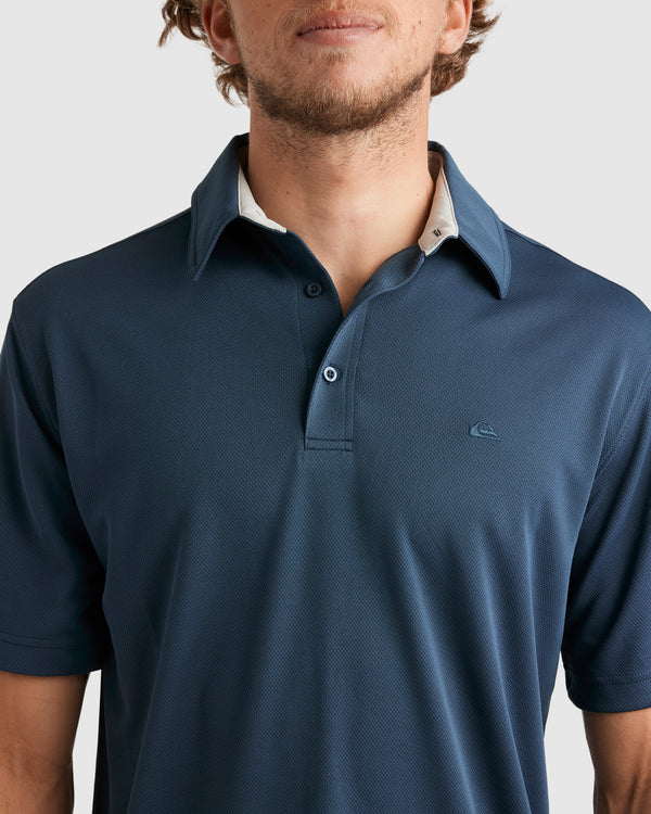 Quiksilver Pacific Polo SS - Midnight Navy - Star Surf + Skate