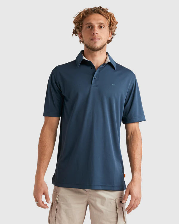 Quiksilver Pacific Polo SS - Midnight Navy - Star Surf + Skate