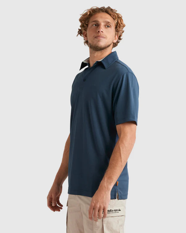 Quiksilver Pacific Polo SS - Midnight Navy - Star Surf + Skate