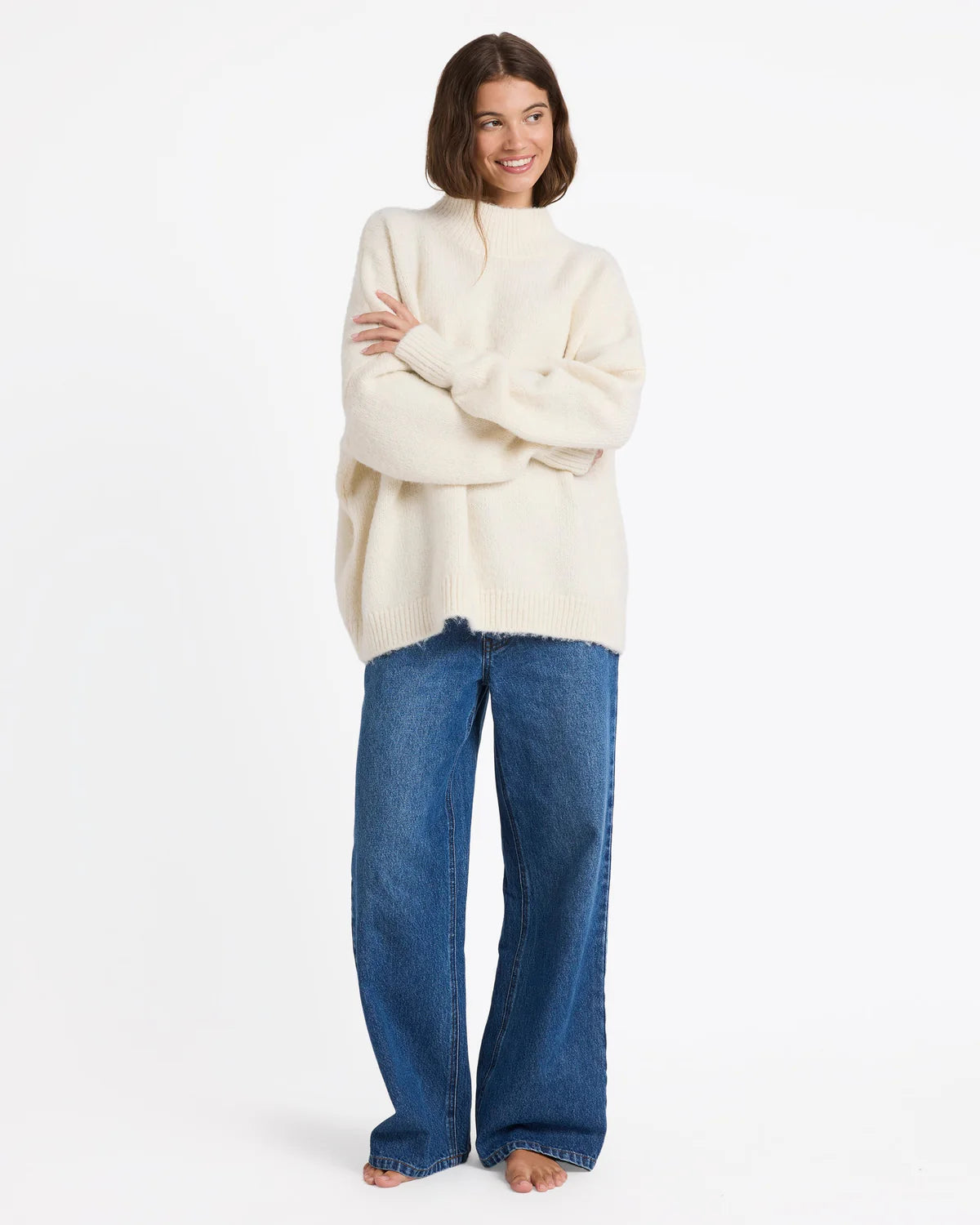 Roxy In The Clouds Sweater - Bone