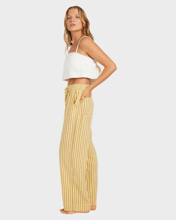 Roxy Mercado Stripe Pant - Butter