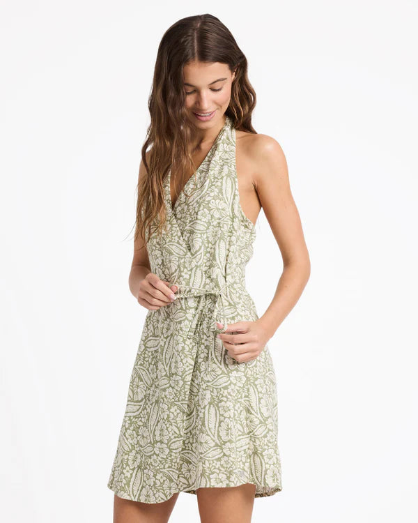 Roxy Wildside Vista Wrap Dress - Green - Star Surf + Skate