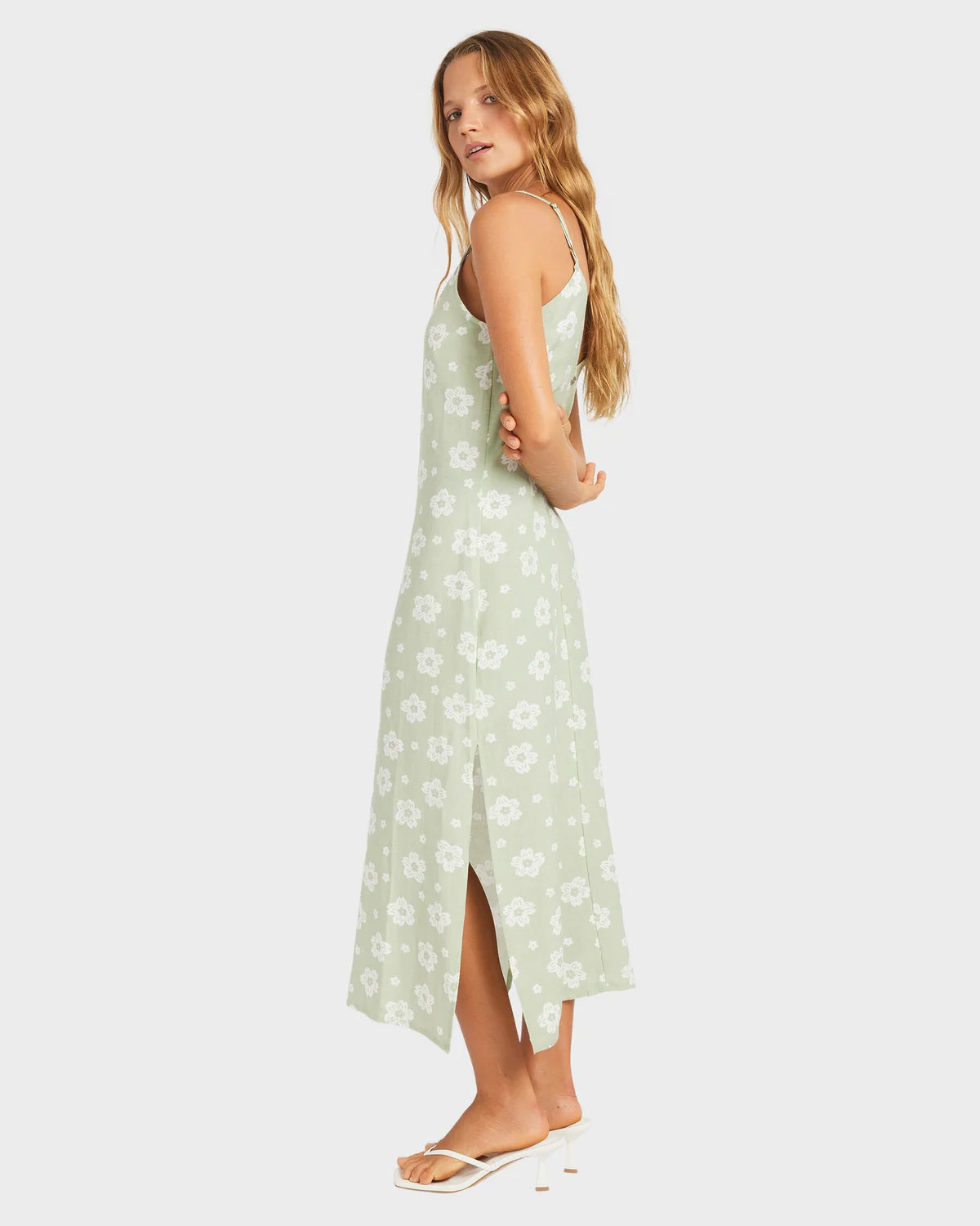 Roxy Blossom Slip Dress - Sage - Star Surf + Skate