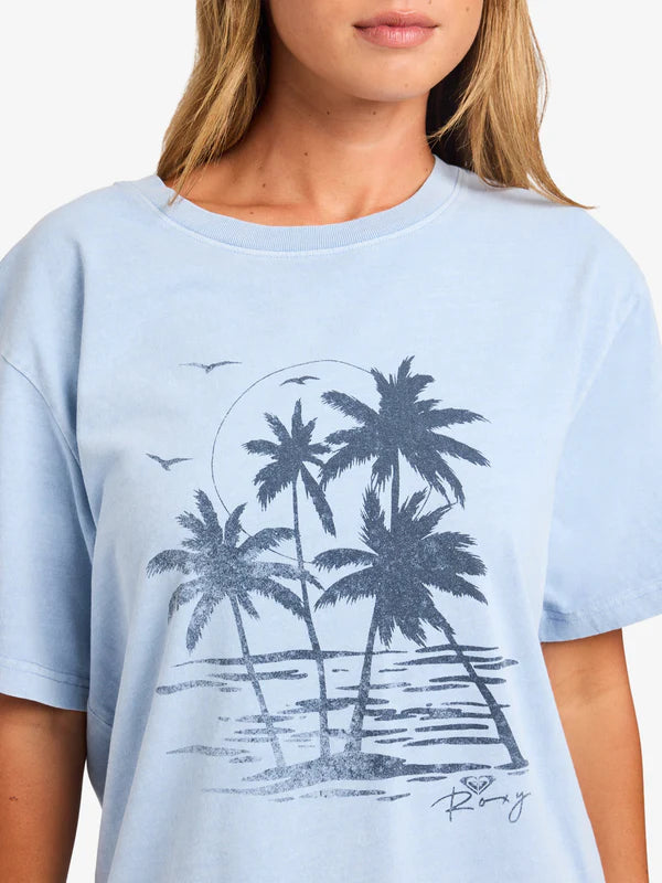 Roxy Life in Paradise Tee - Blue Drift - Star Surf + Skate