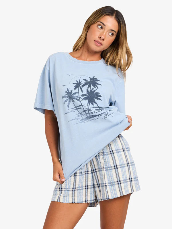 Roxy Life in Paradise Tee - Blue Drift - Star Surf + Skate